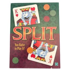 Split Board Game Parker Brothers Hasbro 1999 Vintage Card Strategy Game Complete